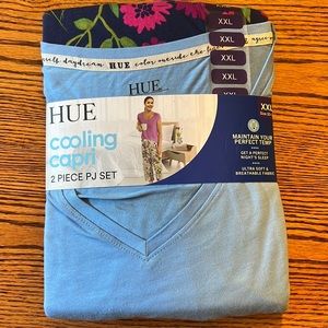 NWT Womens Hue Cooling Capri Pajama Set- XXL